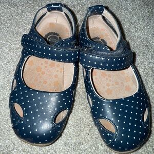 Livie & Luca Navy Polka Dot Dress Shoes